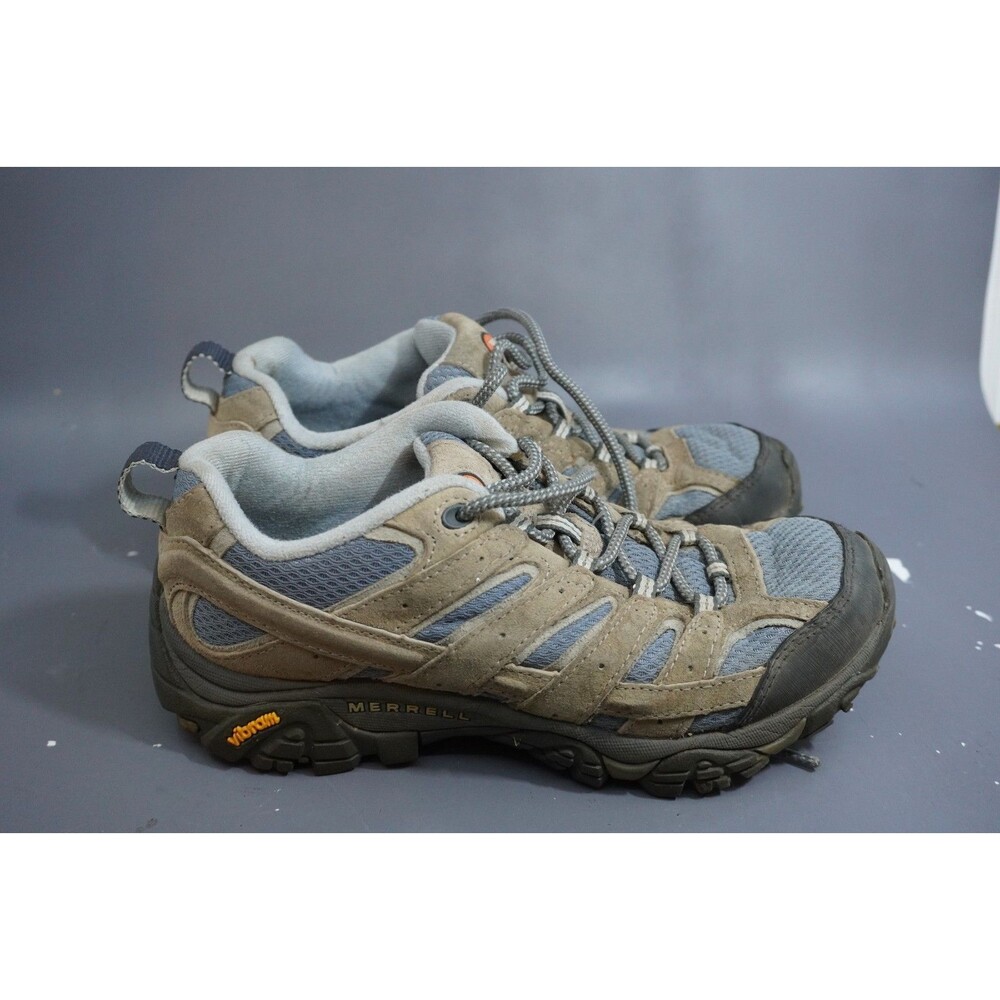 Merrell Moab 2 Vent Hiking Shoes Womens 7 Smoke Gray Blue Trail Sneaker J06014